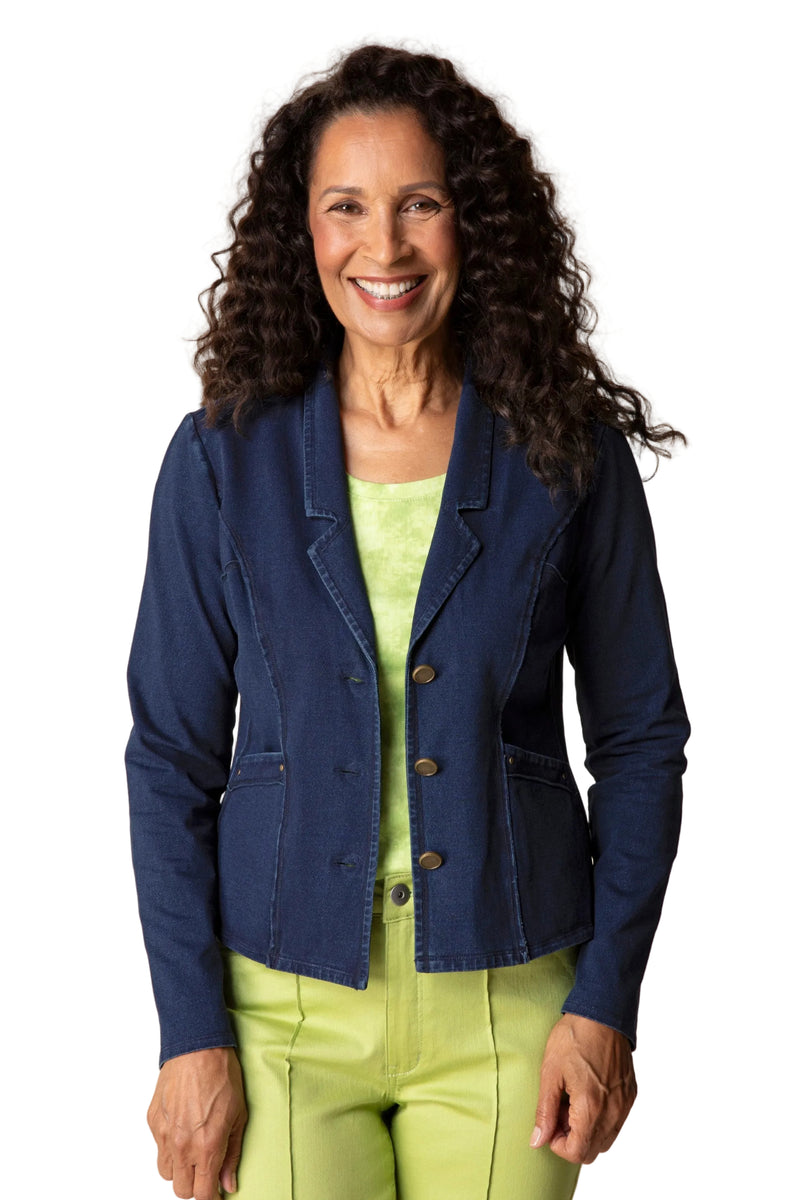 Stonewash Knit Denim South Side Jacket - 31521