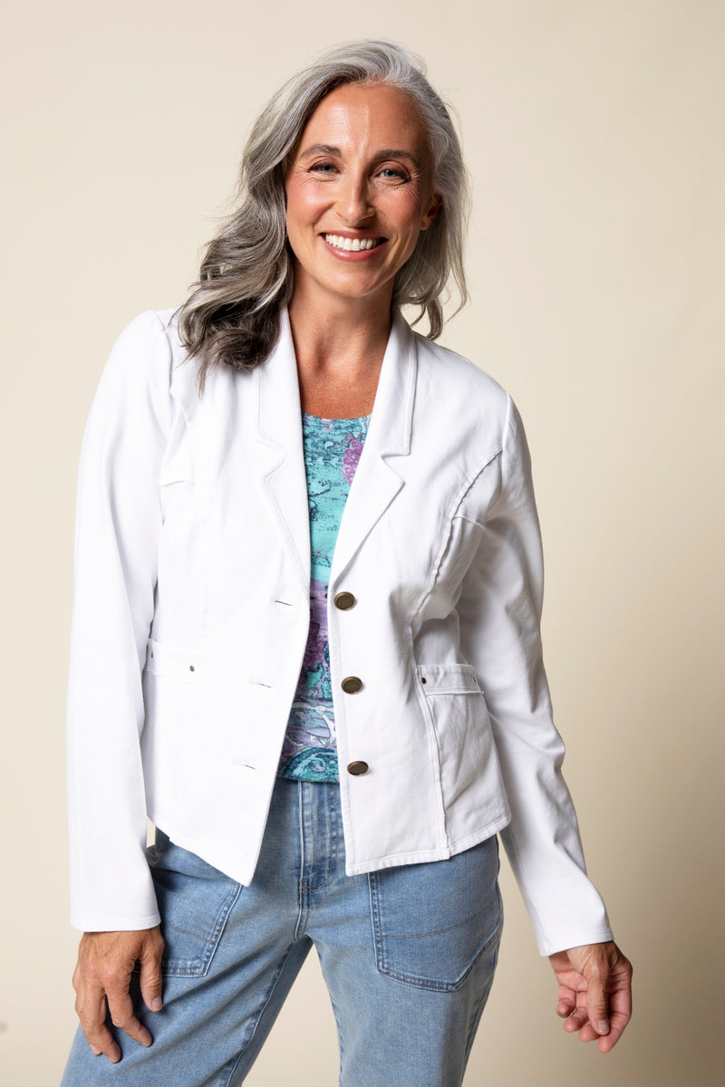 Stonewash Knit Denim South Side Jacket - 31521