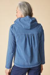 Habitat Shirred Hoodie - Light Denim - image 2