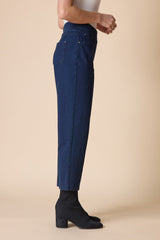 Stonewash Cotton Spandex Seamed Front Straight Leg - 31572
