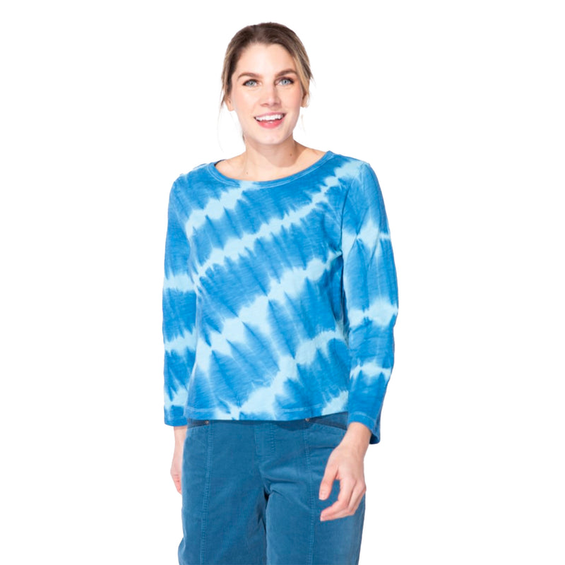 Escape by Habitat Tie Dye Stepped Hem Boxy Tee - 13825