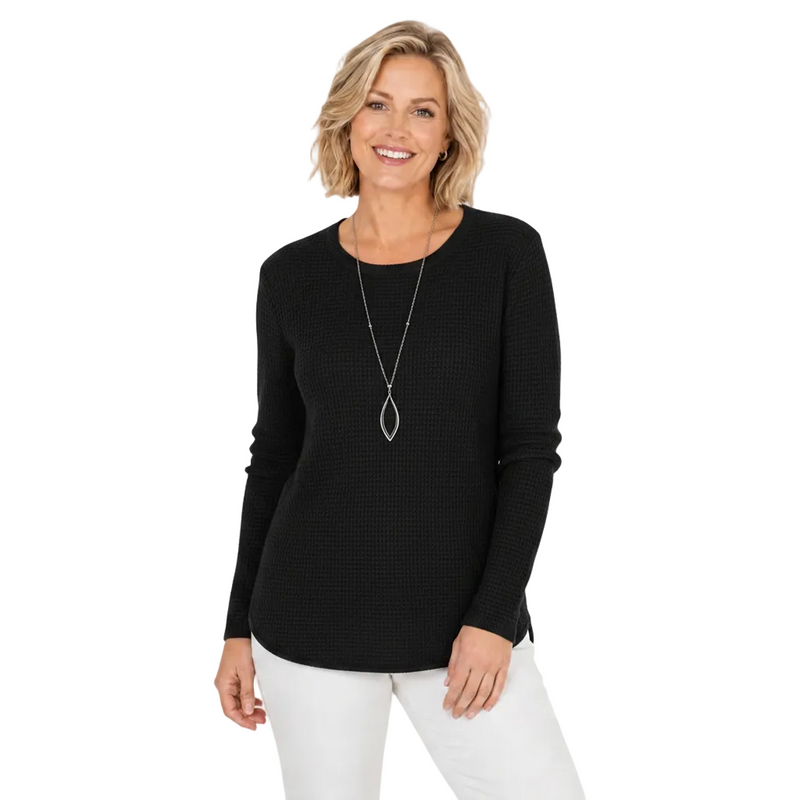 Lightweight Waffle Top - C691