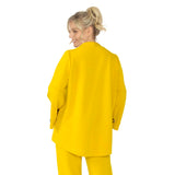 Techno Stretch-Knit Asymmetric Jacket in Mustard- 4577J-MST