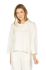 Solid Crossroads Cowl by Olivia by Habitat in Ivory