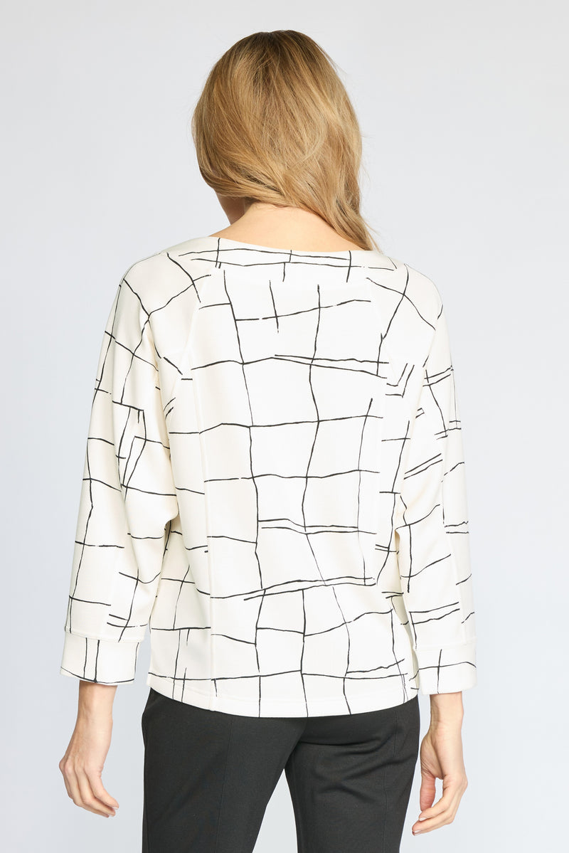 Print Pullover by Olivia by Habitat in Ivory