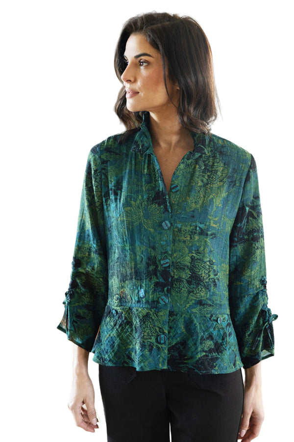 Express Travel Jacobian Floral Event Jacket - 33921 - Size S Only!
