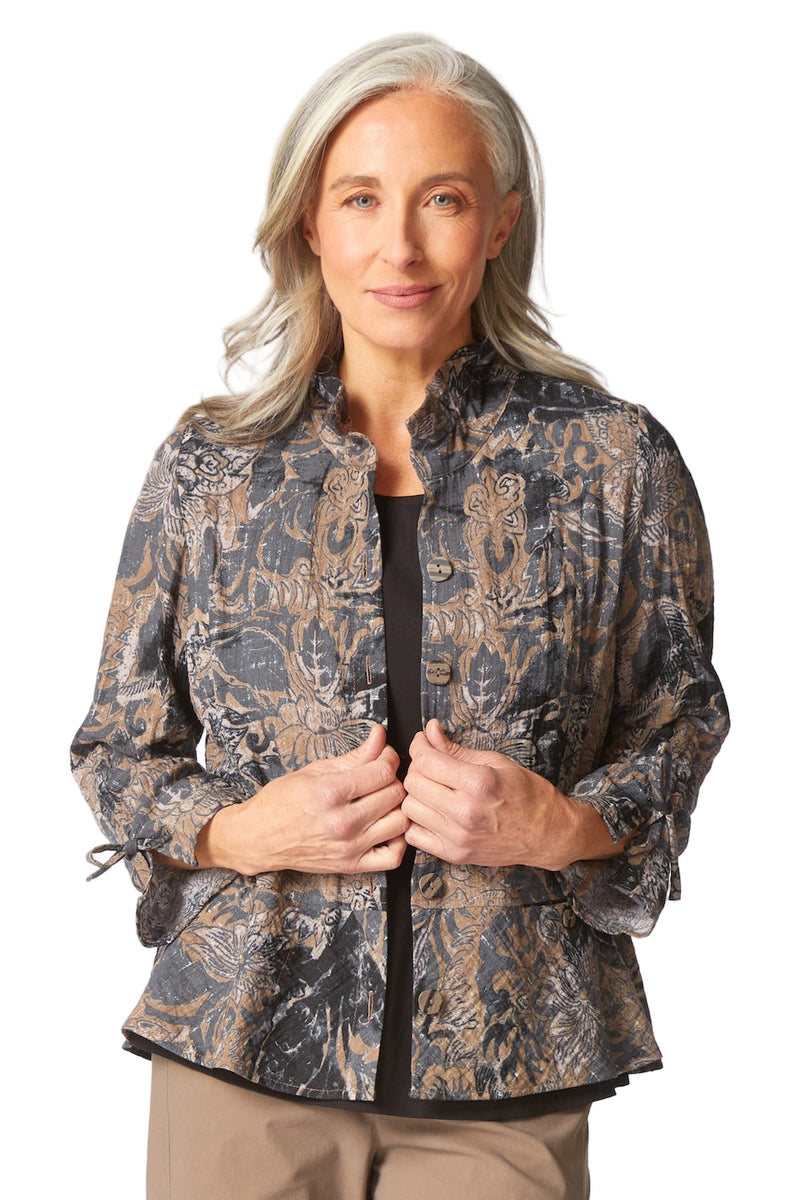 Express Travel Jacobian Floral Event Jacket - 33921