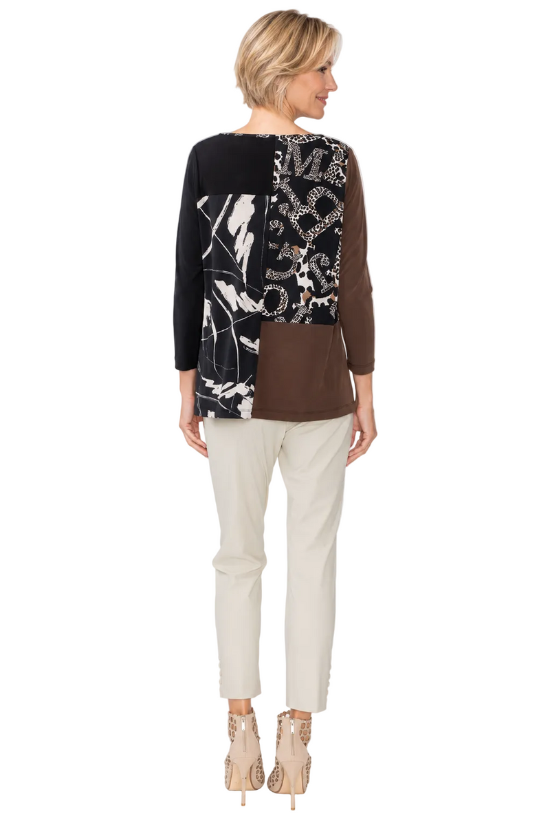 Abstract Colorblock Tunic - C1211T