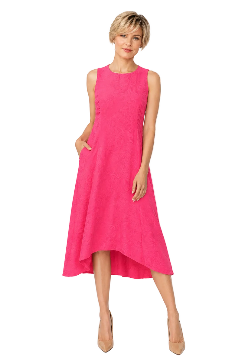 Fit & Flare Tank Dress in Pink