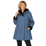 Reversible Hooded Rain Coat in Blue - SJ2606RW-5