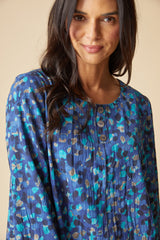 Habitat Dot Pleat Back Button Pullover - Tide - image 4