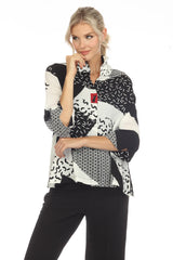 "Starburst" Abstract-Print Blouse - 3448-B/G