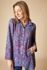 Habitat Destination Unknown Floral Artist Shirt - GRAPE - image 3