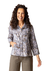 Floral Pleat Back Jacket - 34849