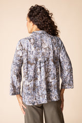 Floral Pleat Back Jacket - 34849