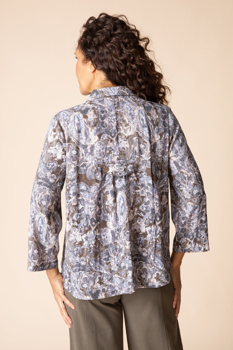 Floral Pleat Back Jacket - 34849