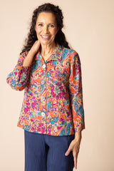 Habitat Floral Pleat Back Jacket - Burnt Sienna - image 2