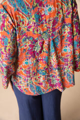 Habitat Floral Pleat Back Jacket - Burnt Sienna - image 3