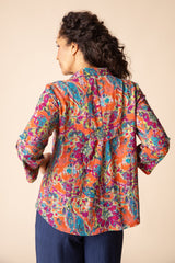 Habitat Floral Pleat Back Jacket - Burnt Sienna - image 4
