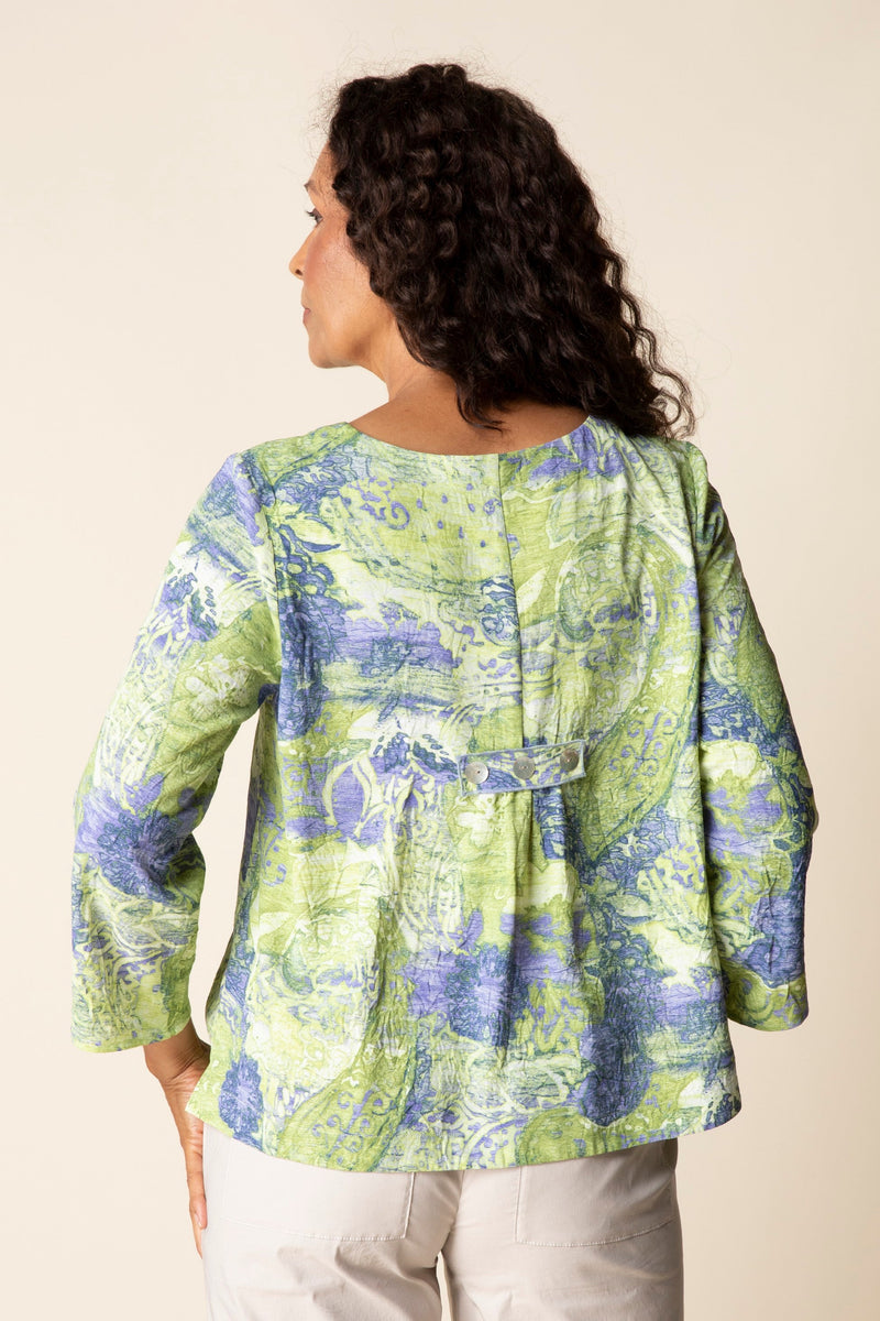 Destination Unknown Pleat Back Pullover - 34932