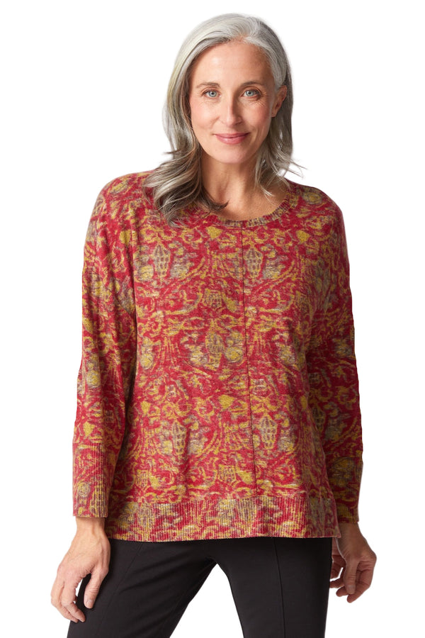 Soft Heathered Fleece Pullover - 35169