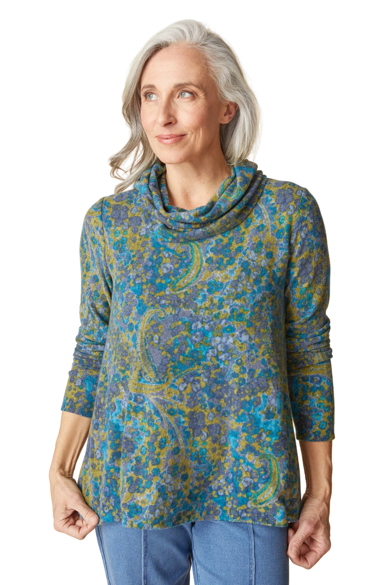Habitat Cozy Cowl Top - Lagoon - image 1