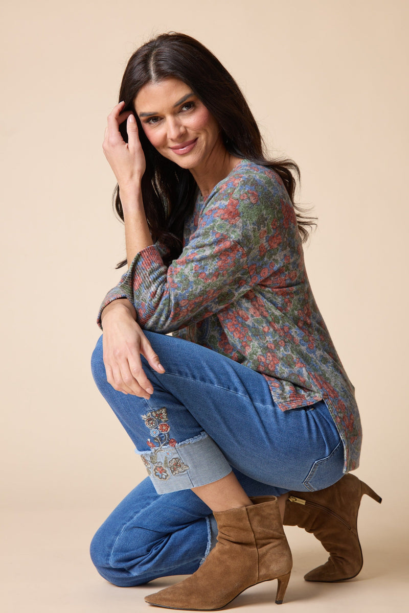 Super Soft Fleece Boxy Crew - 35468