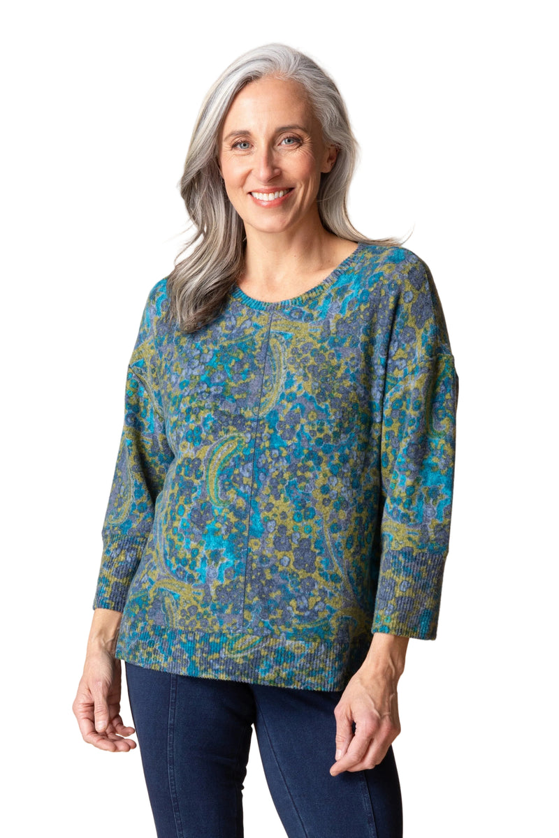 Habitat Super Soft Fleece Boxy Crew - LAGOON - image 1