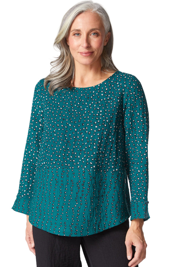 Dot Mix Tunic Top - 35620