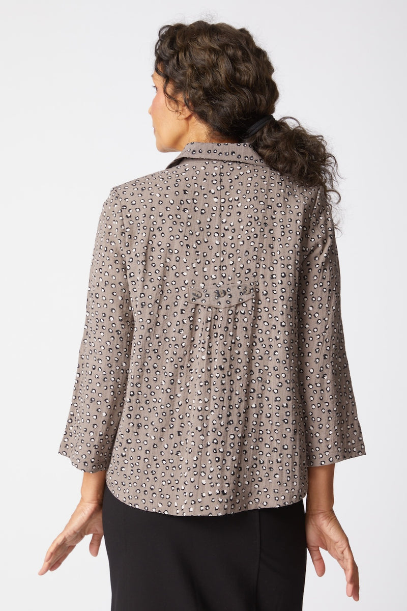 Mini Dot Textured Jacket - 35649