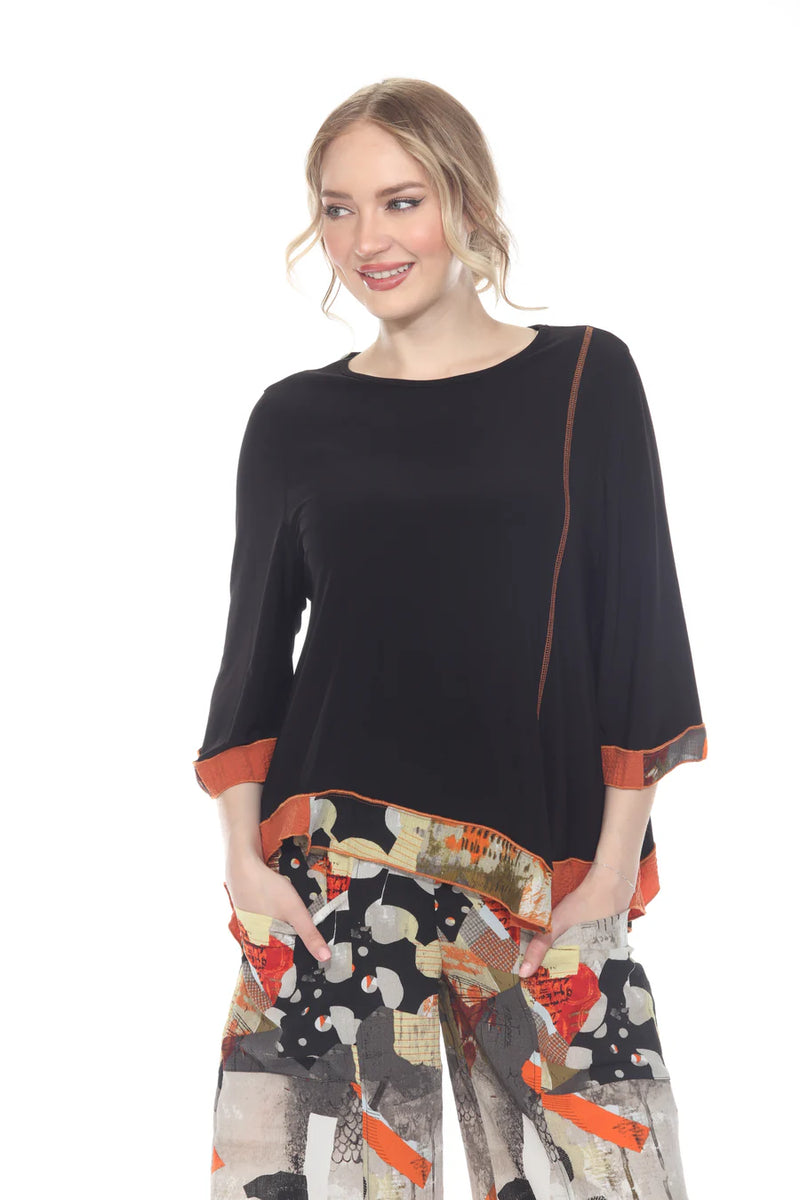 Playful Tunic with  Bold Contrast Trim - 3614