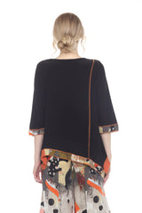 Playful Tunic with  Bold Contrast Trim - 3614