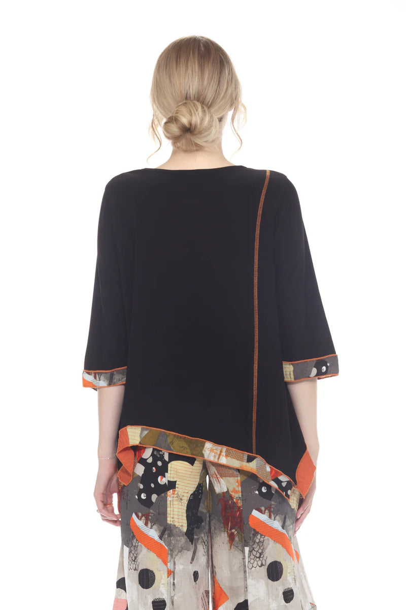 Playful Tunic with  Bold Contrast Trim - 3614