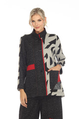 Colorblock Animal-Print Pocket Jacket - 3773LT