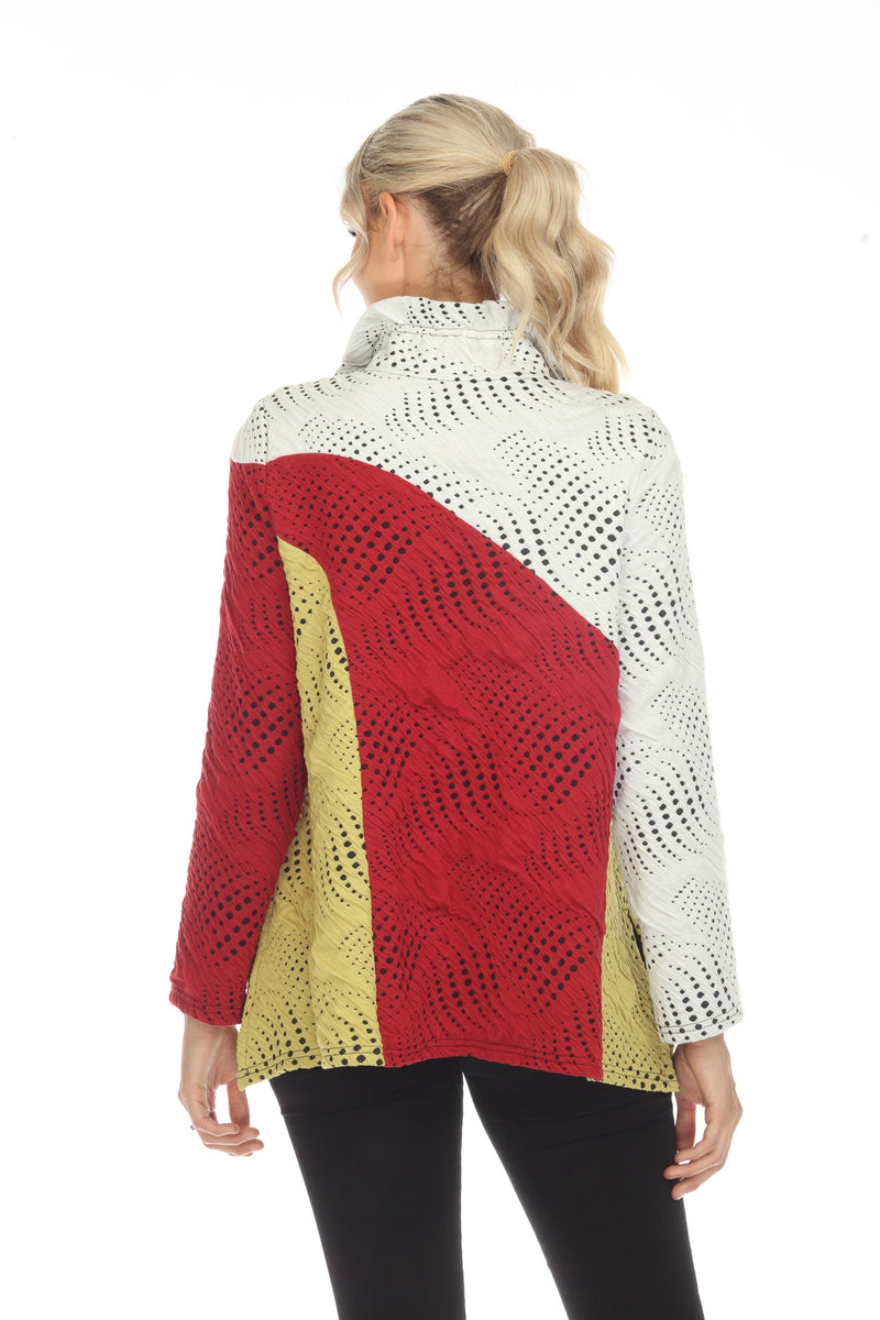 Moonlight Colorblock Dot-Print Sweater Tunic - 3798