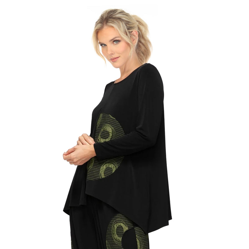 Half Moon Top in Green - 7386T-GRN