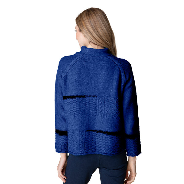 Habitat Mixed Cable Stitch Pullover in Sapphire - 89101