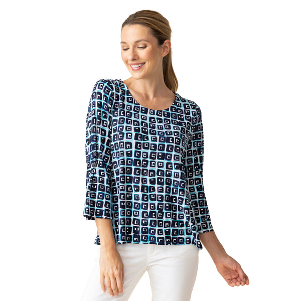 Core Travel Cubism Print Everybody Shirt - 55611-NVY