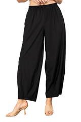 Just In! Modern Fluid Drape Pant in Black - 3869P