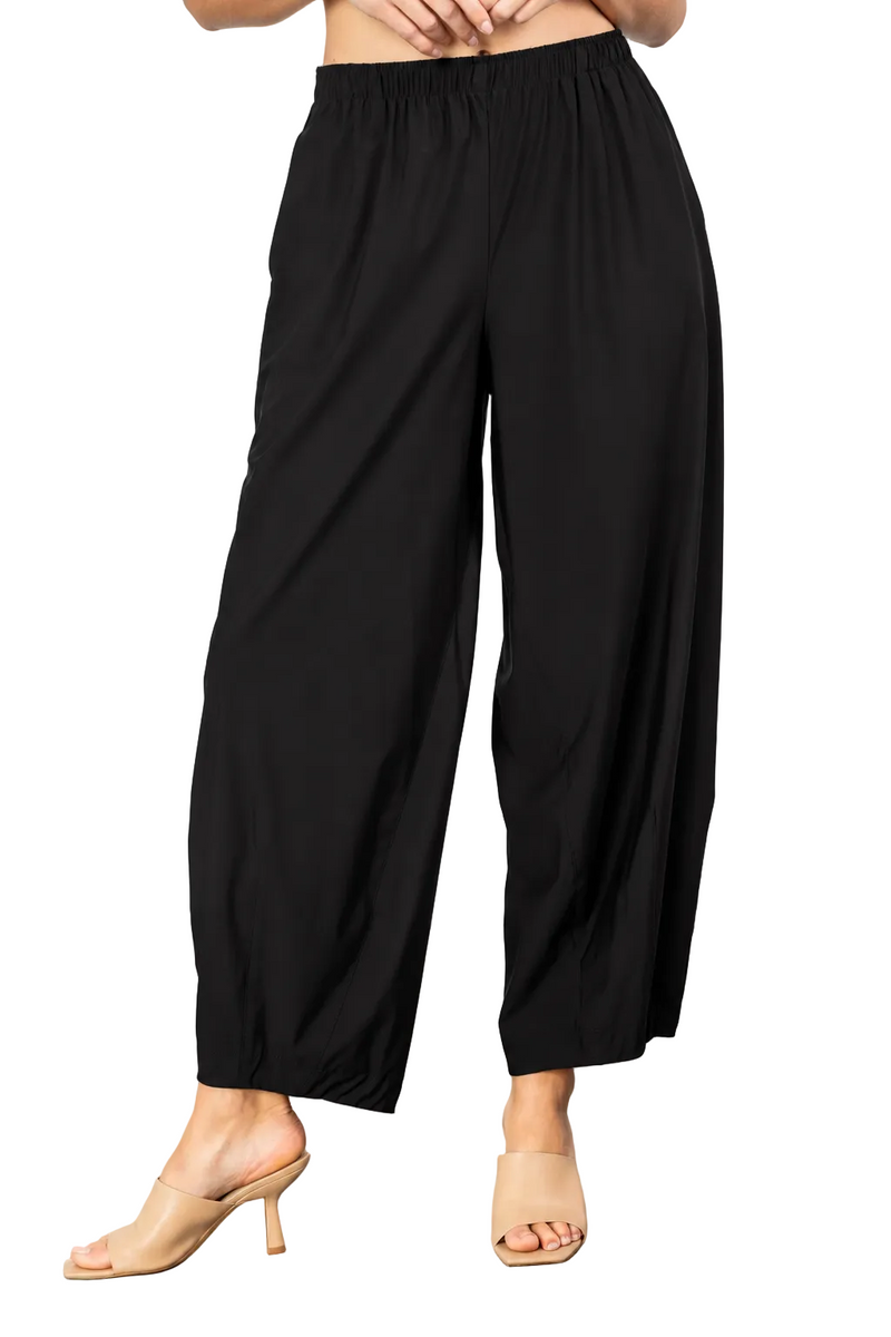 Just In! Modern Fluid Drape Pant in Black - 3869P