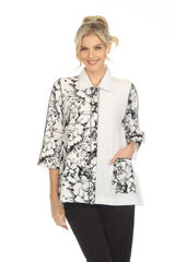 Floral Pocket Blouse/Jacket - 3879AB