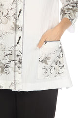Floral Pocket Blouse/Jacket - 3879AB