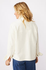 Corded Velour Jacket — pearl