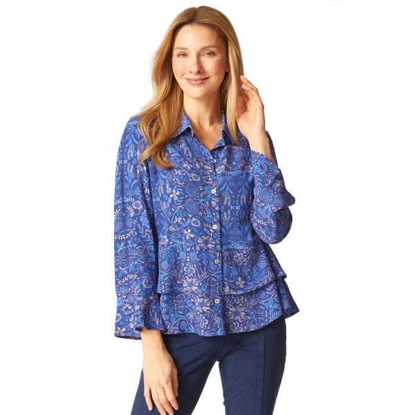 Off The Vine Double Flounce Shirt - 39120
