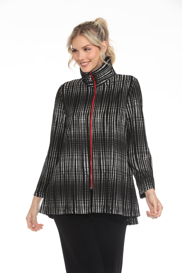 Windowpane Fit & Flare Jacket - 3925