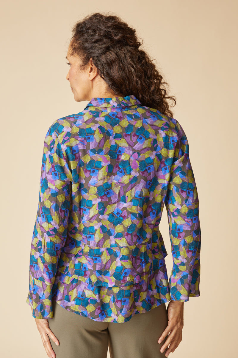 Habitat Painted Stones Flounce Shirt - Mushroom - image 2