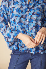 Habitat Painted Stones Flounce Shirt - Tide - image 4