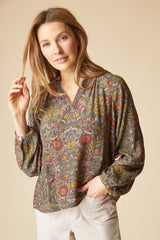 Garden Ruched Collarshirt - 39625