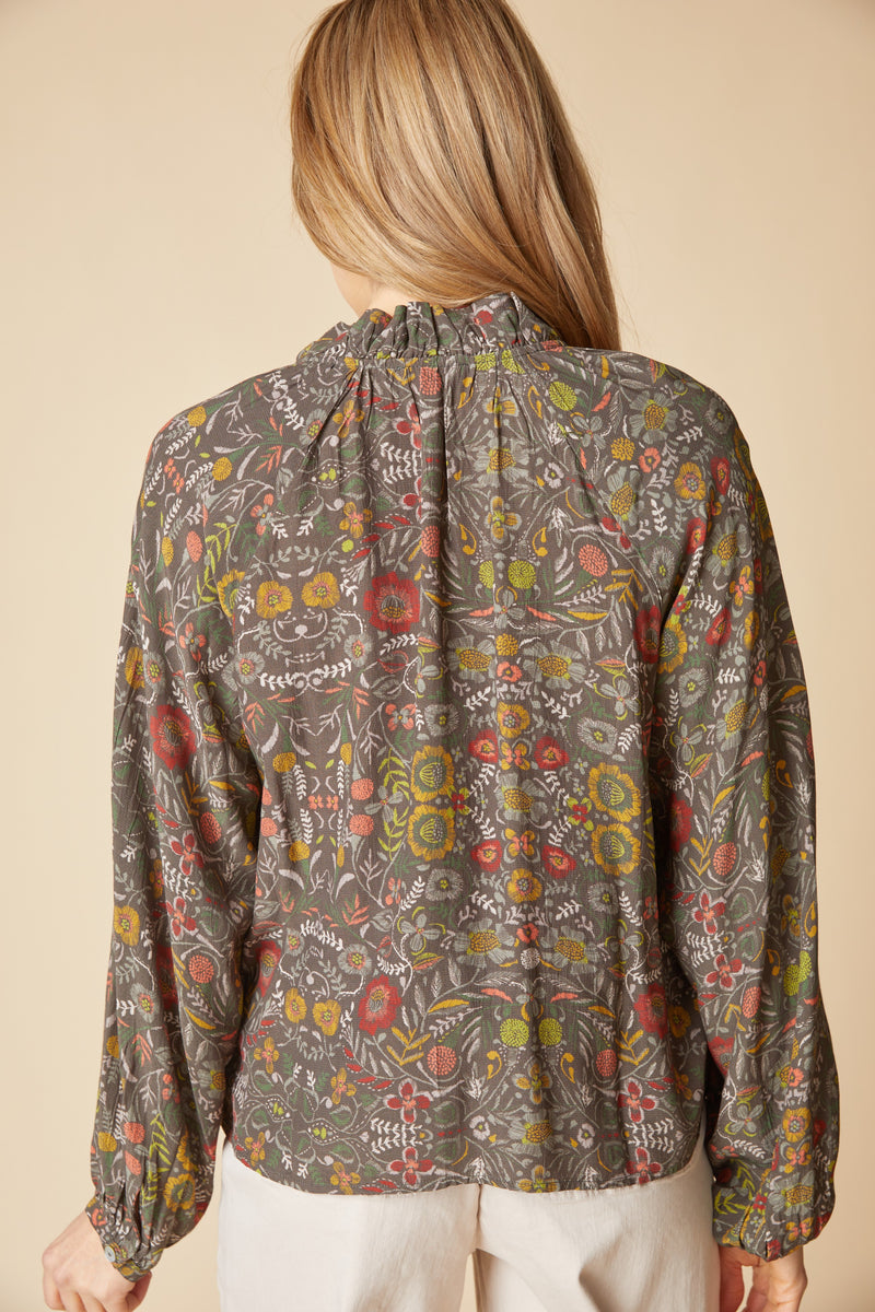 Habitat Garden Ruched Collarshirt - Olive - image 3