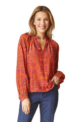 Habitat Garden Ruched Collarshirt - Sienna - image 1